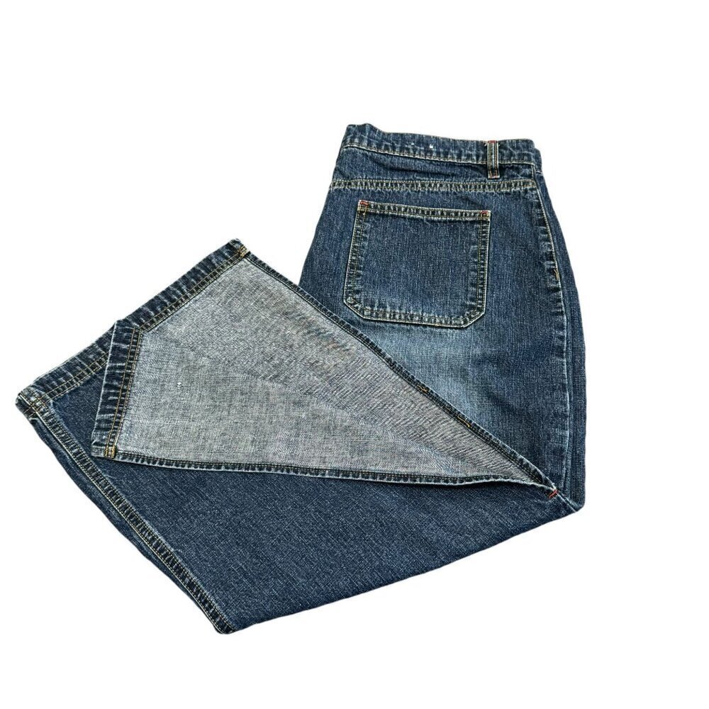 Baileys Point omen's Jeans Blues Denim Maxi Skirt Vintage Style Size 14 Waist 36 - Picture 3 of 16